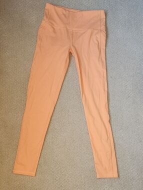 Peach High-Waist Leggings XS With Side Pockets